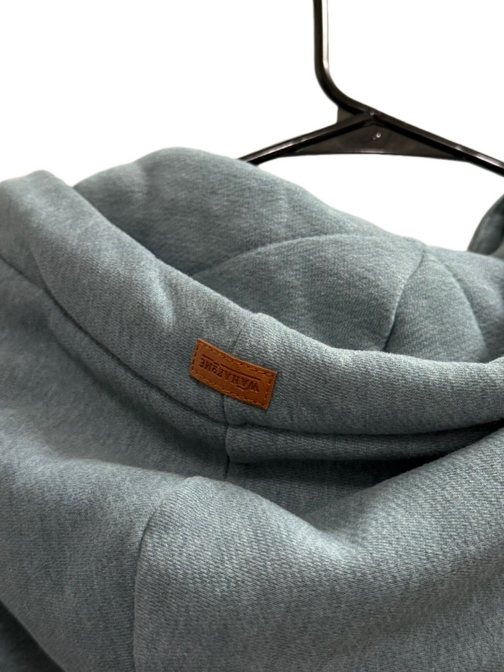 Wanakome Colorblock Hoodie Cowl Neck Pullover Blue Size Small - Picture 5 of 10